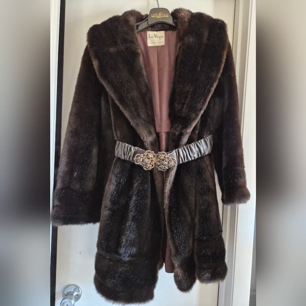 Vintage Vegan Fur Coat